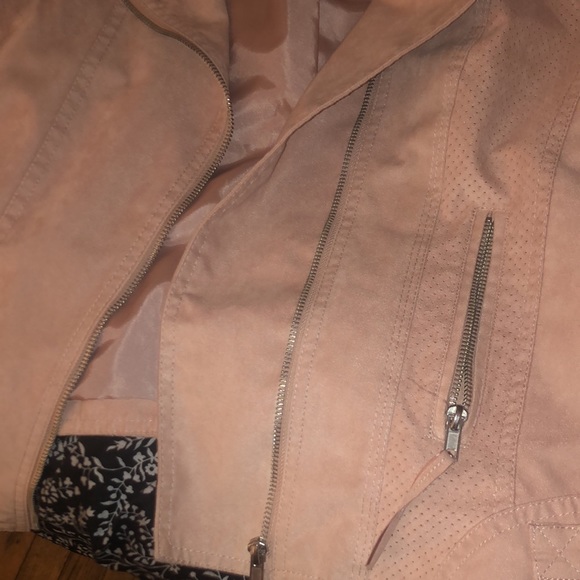 pink biker jacket - Picture 3 of 6